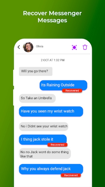 All Recover Deleted Messages Ảnh chụp màn hình 2