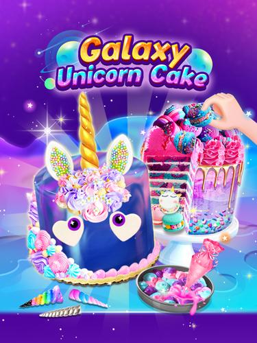 Galaxy Unicorn Cake स्क्रीनशॉट 3