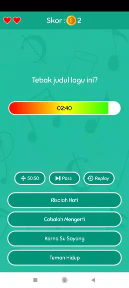 Game Tebak Lagu स्क्रीनशॉट 1