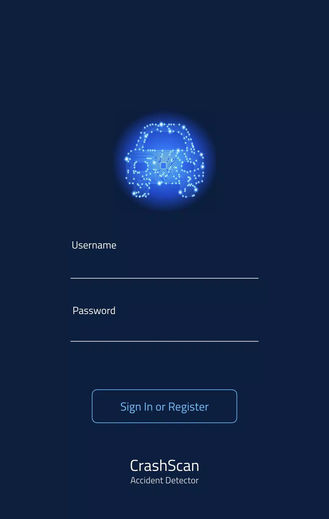 Schermata CrashScan | Accident Detector 1