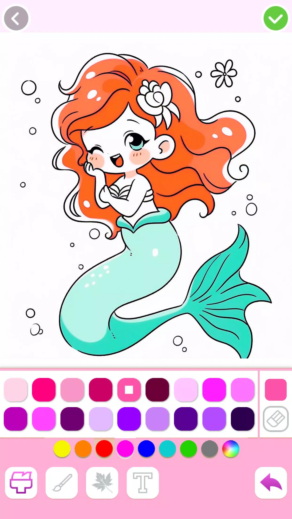 Mermaid Coloring:Mermaid games应用截图第1张