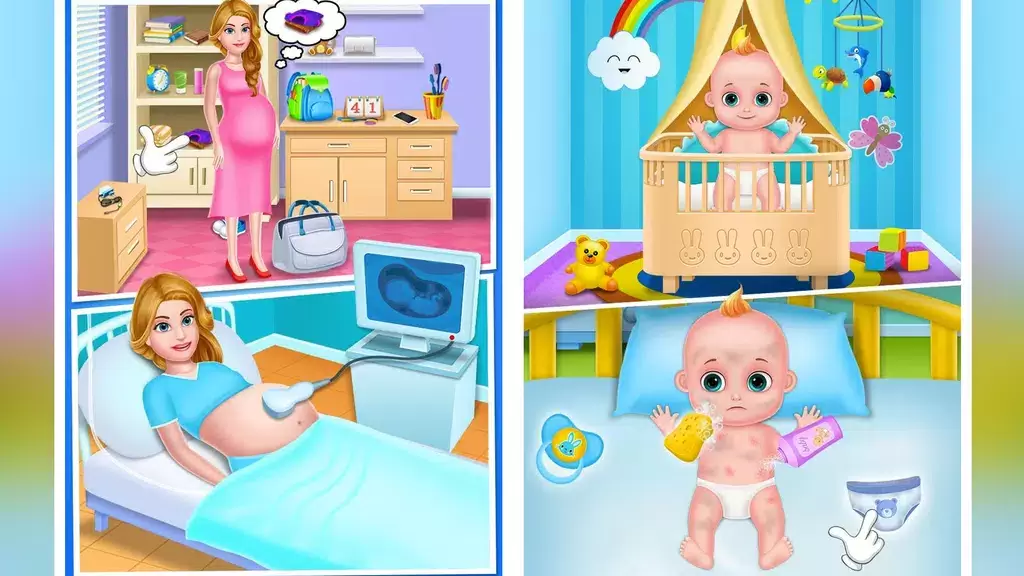 newborn babyshower party game ဖန်သားပြင်ဓာတ်ပုံ 0