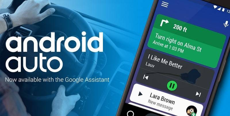 Android Auto – Google Maps, Media & Messaging Captura de pantalla 0