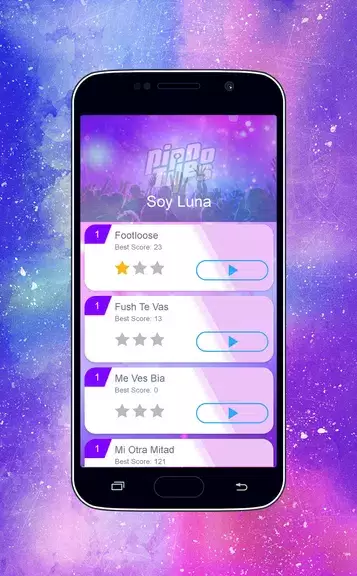 Piano Tiles - Soy Luna Girls Game Schermafbeelding 1