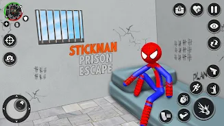 Spider Stick Hero Prison Break Ekran Görüntüsü 2