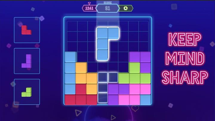 Block Neon 3D : Disco Puzzle Ảnh chụp màn hình 2