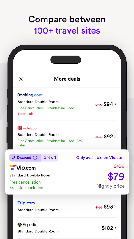 Vio.com: Hotels & travel deals應用截圖第2張