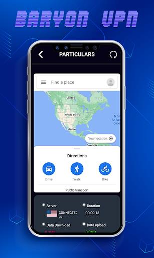 Baryonvpn ภาพหน้าจอ 1