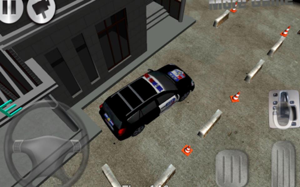 3D police car parking スクリーンショット 1