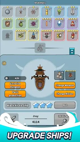 Pirate Ship : Idle Voyage Скриншот 1