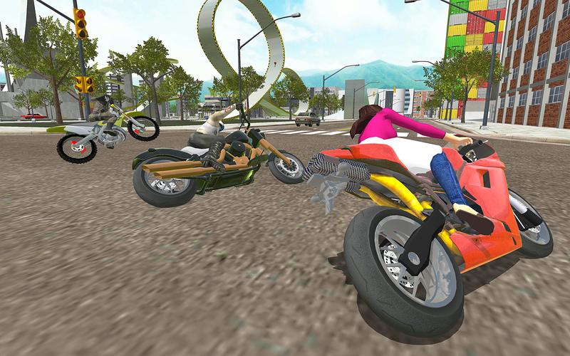 Motorbike Rush Drive Simulator Скриншот 0