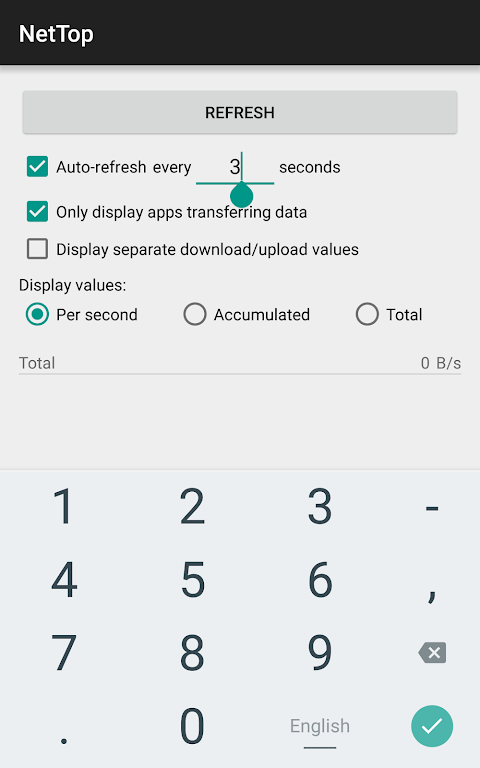 NetTop: RealTime Network Meter ภาพหน้าจอ 2