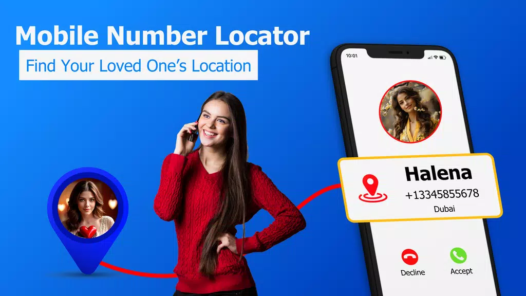 GPS Mobile Number locator App Capture d'écran 0