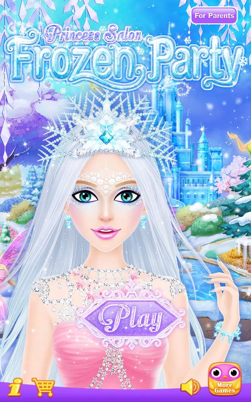 Princess Salon: Frozen Party Captura de tela 0