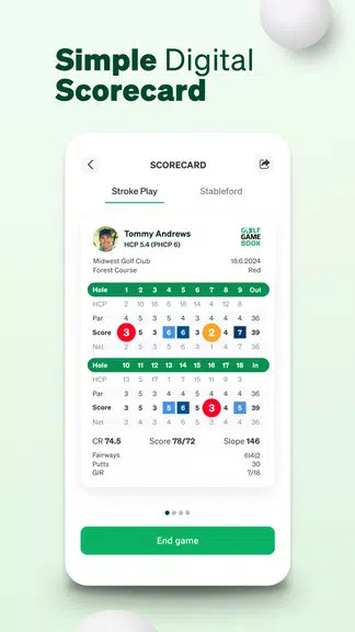 Golf GameBook Scorecard & GPS Screenshot 1