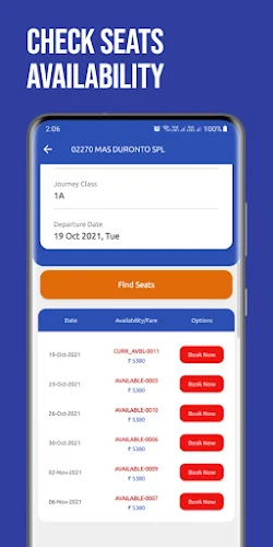 Schermata Train Ticket Booking App 0