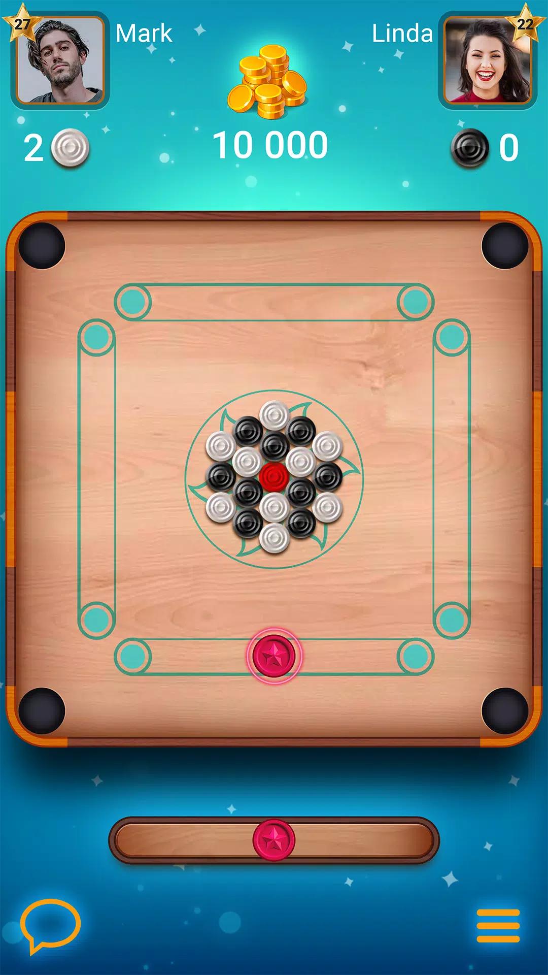 Carrom Lure - Disc pool game Tangkapan skrin 2