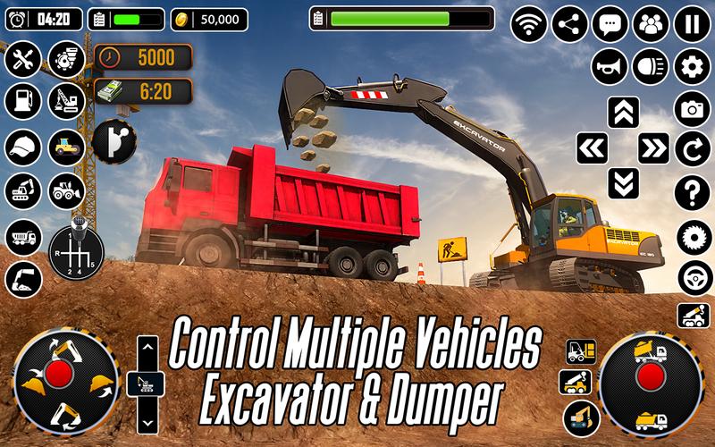 City Heavy Excavator Crane 3D应用截图第2张