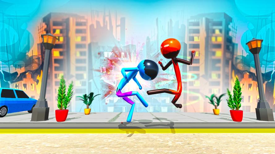 Schermata Stickman Ninja Fight: Ropehero 2