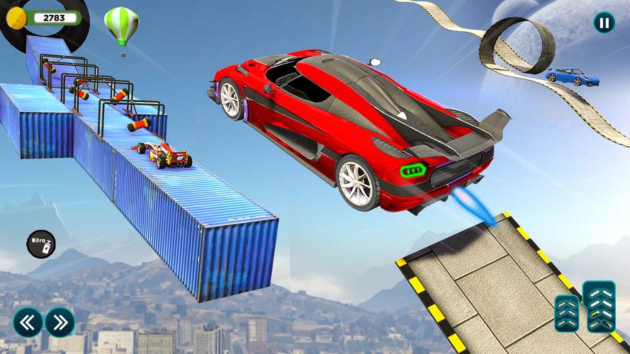 Stunt Car Race Simulator Games Captura de pantalla 2