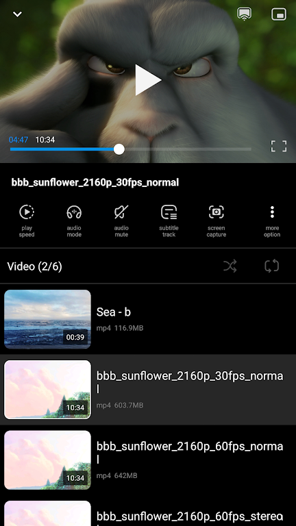 Videoplayer HD - FX Player Screenshot 1