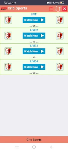 Cric Sports ภาพหน้าจอ 0