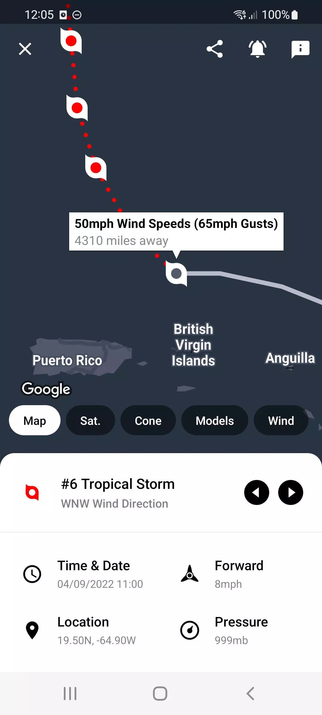 Schermata My Hurricane Tracker 0