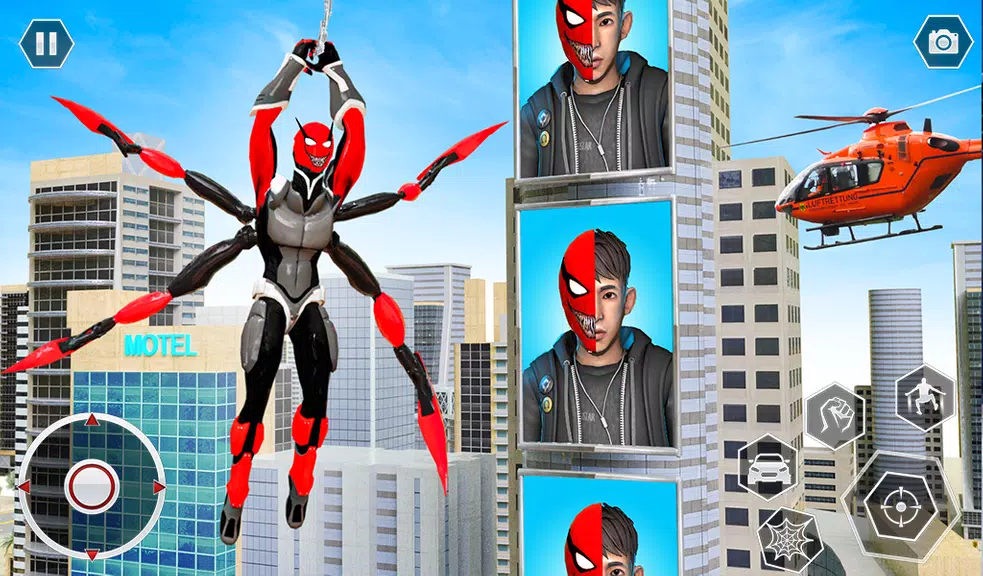 Black Spider Rope SuperHero Скриншот 3