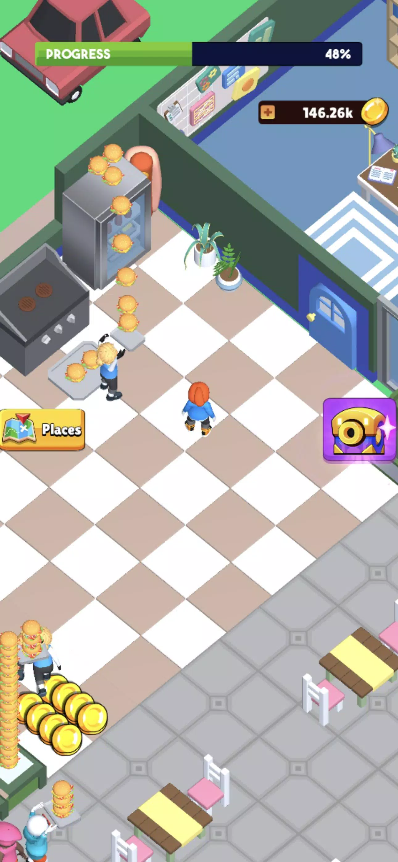 Fast Food Idle Tycoon ภาพหน้าจอ 1