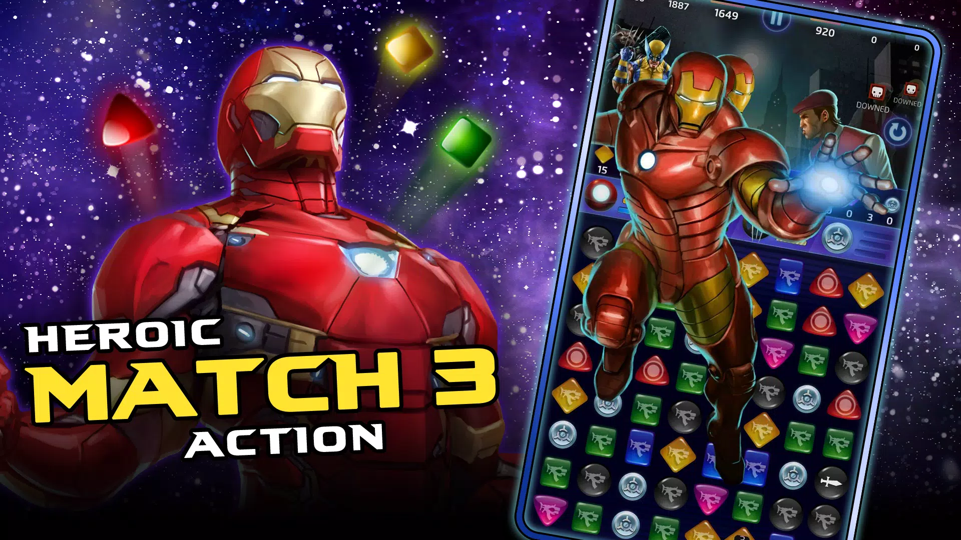 MARVEL Puzzle Quest: Match RPG ภาพหน้าจอ 1