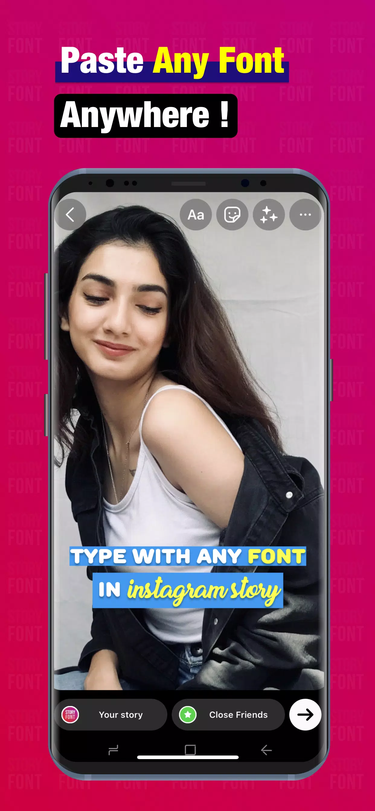 Schermata StoryFont for Instagram Story 0