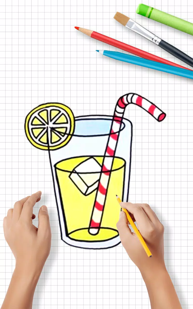 Draw Cute Drinks Captura de tela 1