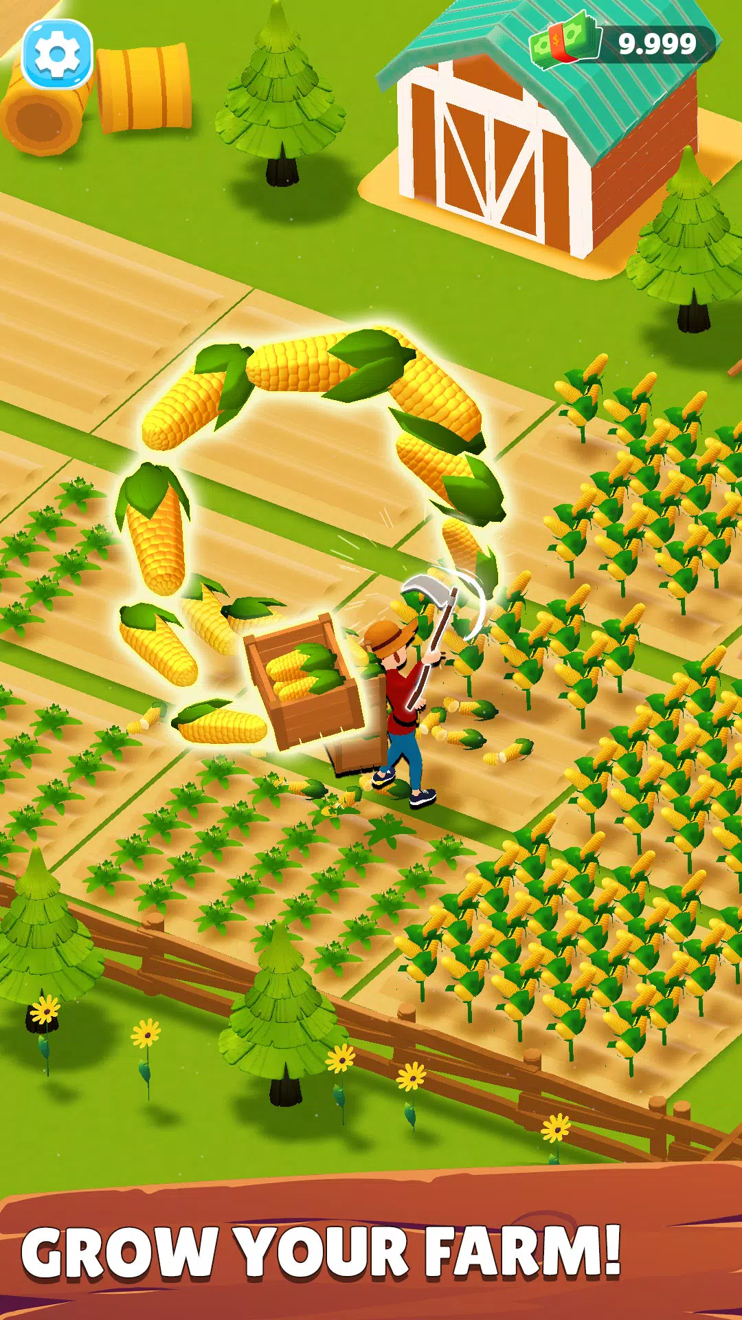 Crop to Craft - Idle Farm Game Schermafbeelding 0