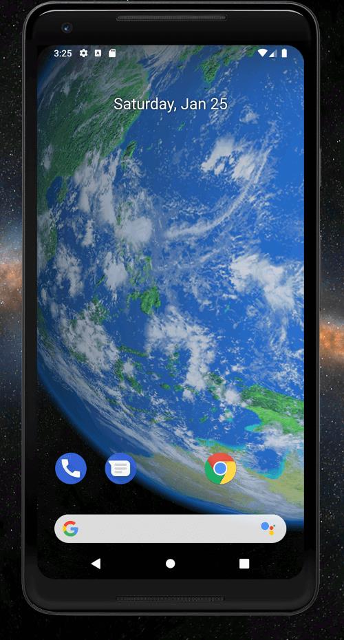 Earth 3D Live Wallpaper Tangkapan skrin 0