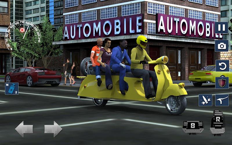 Bus Bike Taxi Bike Games スクリーンショット 3