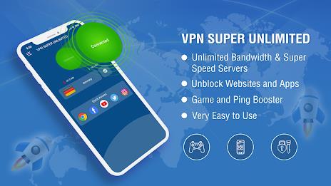 VPN Super Unlimited : Fast VPN スクリーンショット 0