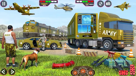 Schermata Army Car Truck Transport Games 1