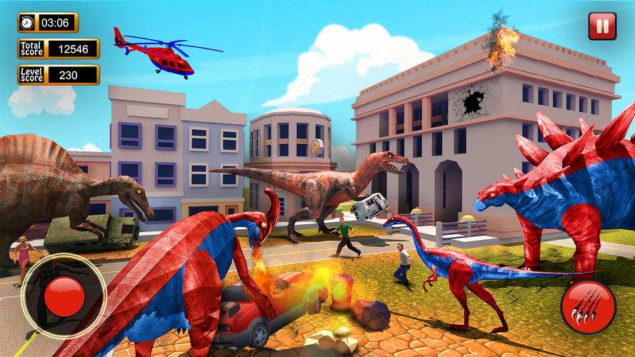 Dinosaur Games City Rampage Ekran Görüntüsü 2