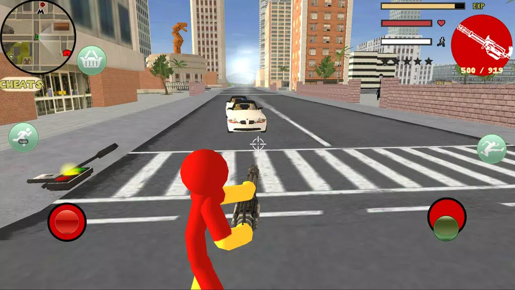 Iron Stickman Rope Hero Gangst Screenshot 2