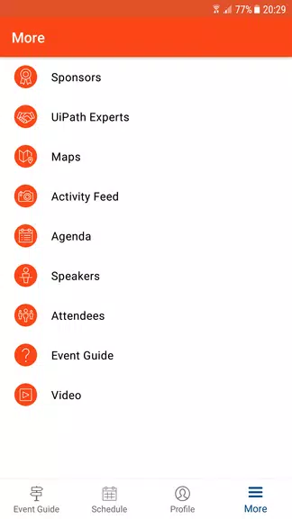 UiPath Events Zrzut ekranu 2