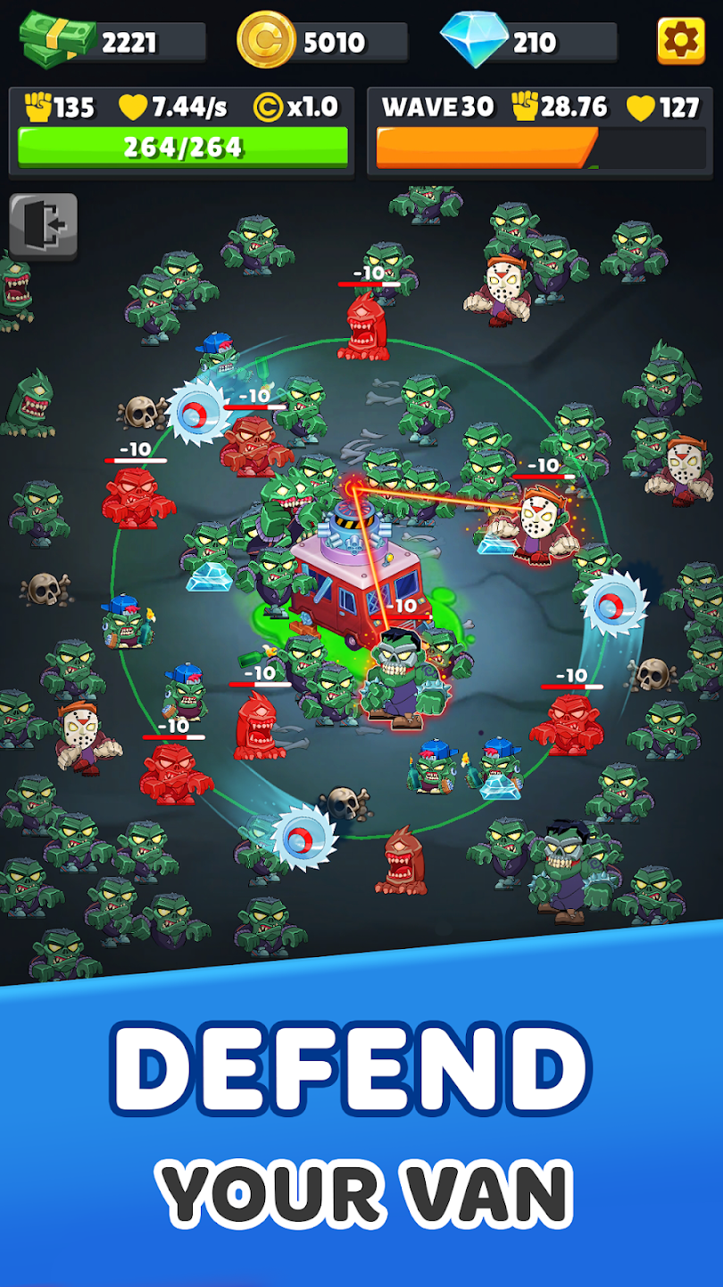 Schermata Zombie Van: Tower Defense TD 1