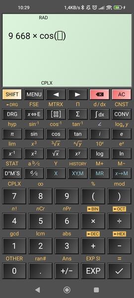 HiPER Scientific Calculator Скриншот 2