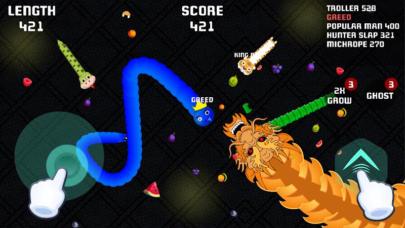 Worms io Gusanos Snake Game 스크린샷 0