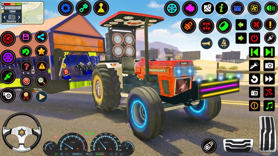 Indian Tractor Tochan Game 3d Screenshot 0