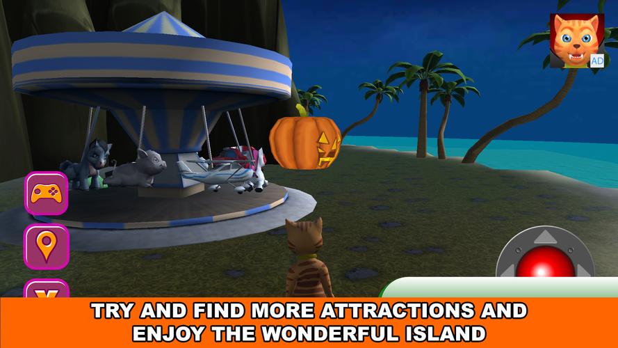Halloween Cat Theme Park 3D應用截圖第3張