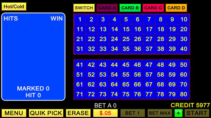 Keno 4 Card應用截圖第2張