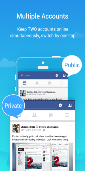 Parallel Space Pro - app clone Ảnh chụp màn hình 1