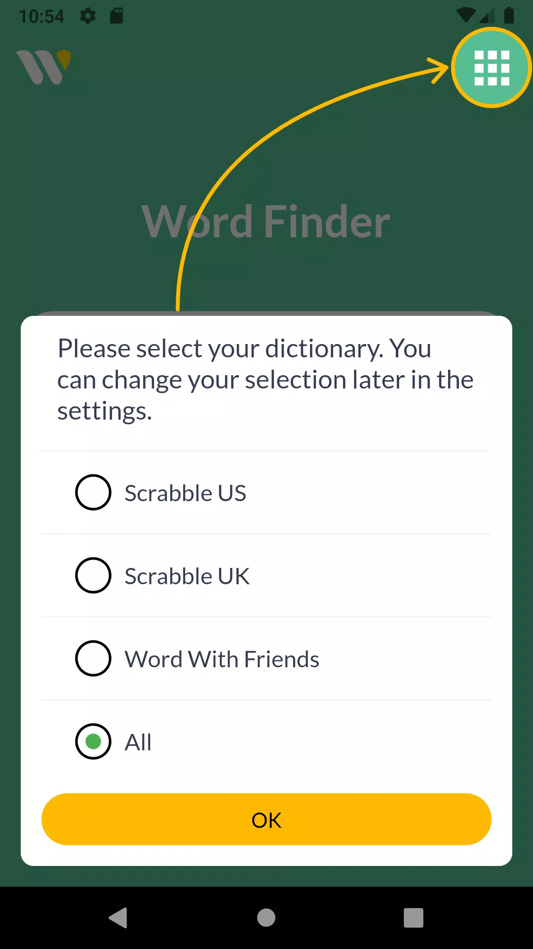 Wordfinder by WordTips Captura de tela 0