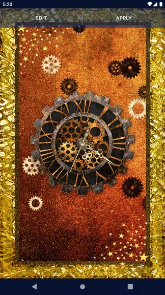 Steampunk Clock Wallpaper スクリーンショット 2