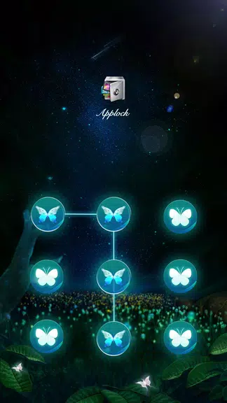 AppLock Theme Flying Butterfly ภาพหน้าจอ 0